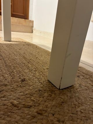 Mesa extensible blanca Ikea BJURSTA