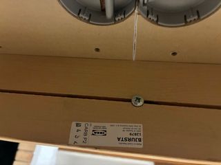 Mesa extensible blanca Ikea BJURSTA