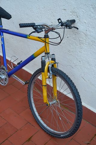 Bicicleta Montaña Azul/Amarillo