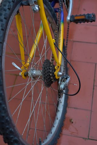 Bicicleta Montaña Azul/Amarillo