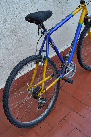 Bicicleta Montaña Azul/Amarillo