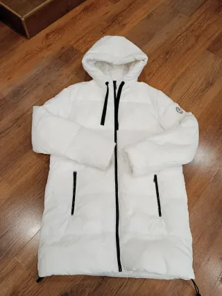 Abrigo tipo plumífero Green Coast blanco