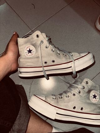 Converse Mujer Beige/Blanco Talla X