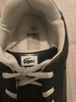 Zapatillas Lacoste Negras y Beige Talla 43