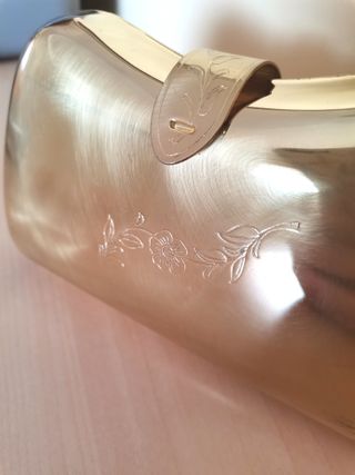 Lote 5 bolsos de mano fiesta dorados y plateados