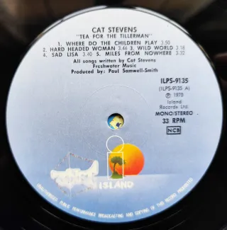 LP 1975 🇸🇪 CAT STEVENS - TEA FOR THE TILLERMAN