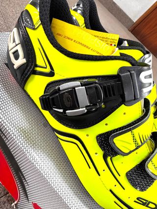 Sapatilhas Ciclismo Estrada Sidi Level Amarelas