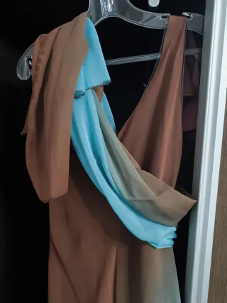 Vestido largo degradado