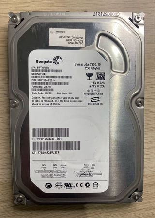 PC Lenovo + Monitor HP + Disco Duro 250GB