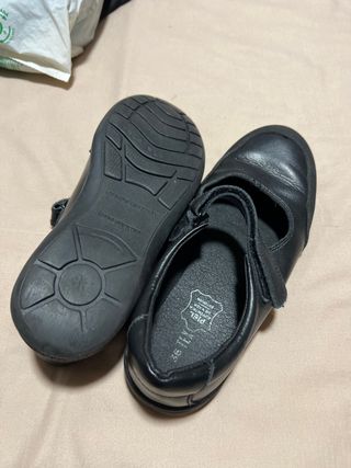 Zapatos Escolares Niña Piel Negra Talla 36