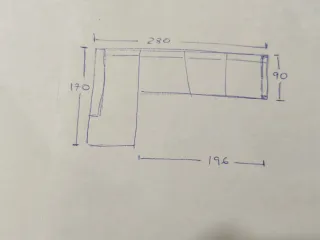 Sofá chaise longue marrón
