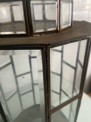 Pareja Lámparas Art Decó Latón Bronce