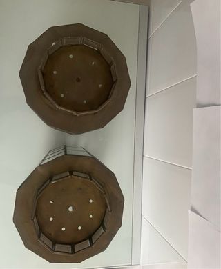 Pareja Lámparas Art Decó Latón Bronce