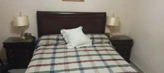 Cabecero y 2 Mesitas Noche Caoba