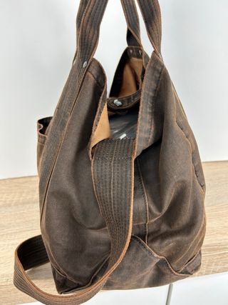 Pull&Bear bolso lona marrón