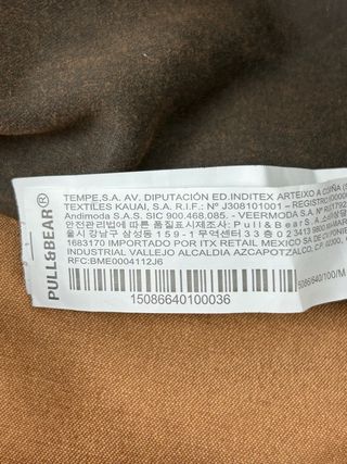 Pull&Bear bolso lona marrón