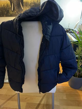 Abrigo acolchado niña azul marino
