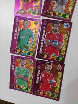 Cromos Fútbol Guantes de Oro
