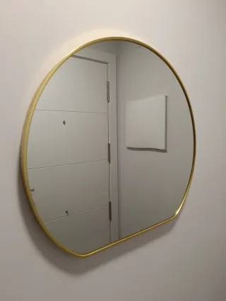 Mueble recibidor con espejo y luz