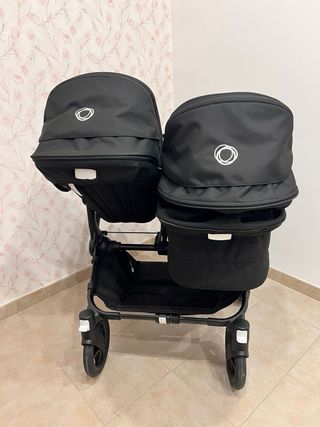 Bugaboo Donkey 5 Gemelar Negro