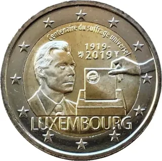 2x2 € Luxemburgo 2019 Conmemorativa
