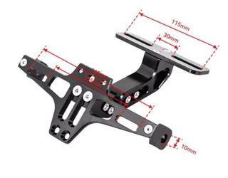 Soporte matricula universal moto porta matriculas