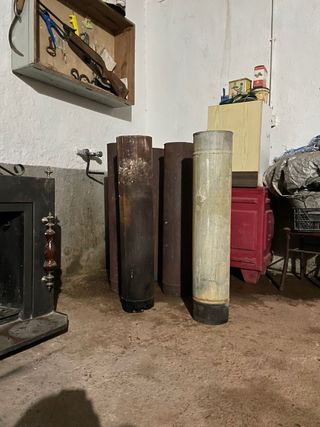 Preciosa chimenea de leña pequeña