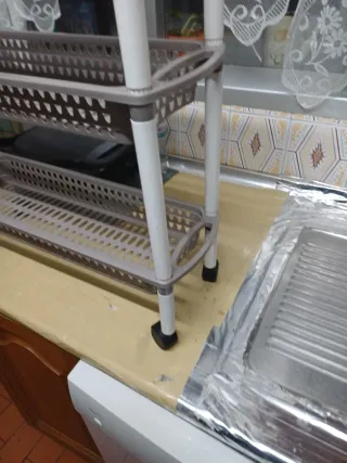 Mueble organizador con ruedas plástico duro