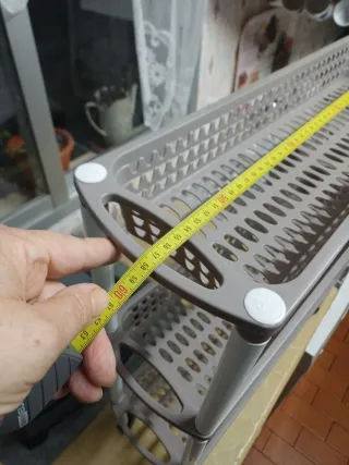 Mueble organizador con ruedas plástico duro