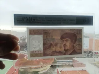 Billete Francia 20 Francos 1980-86 PMG 64EPQ