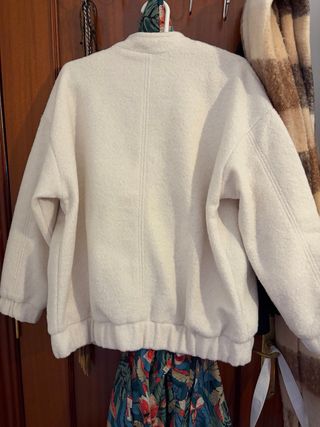 Bomber beige tipo borreguito