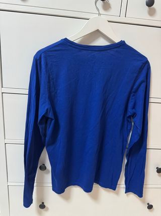 Camiseta Jack Jones Manga Larga Azul