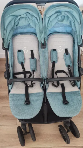 Carrito Gemelar Jane Azul