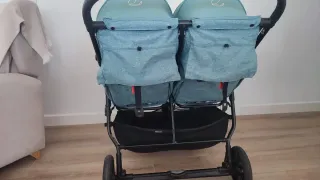 Carrito Gemelar Jane Azul