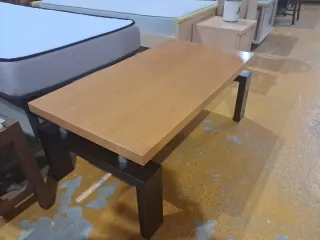 Mesa de centro salón madera y metal