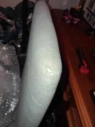 Sillas de comedor de tela, con patas de metal