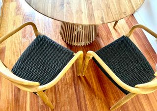 Mesa redonda madera 120cm