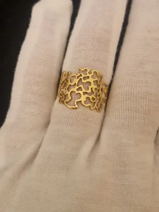 Lote Pulsera y Anillo Tous Milosos Oro