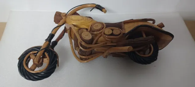Moto Harley Madera Artesanal