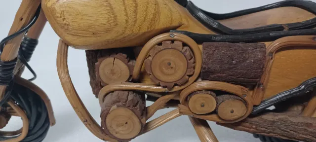 Moto Harley Madera Artesanal