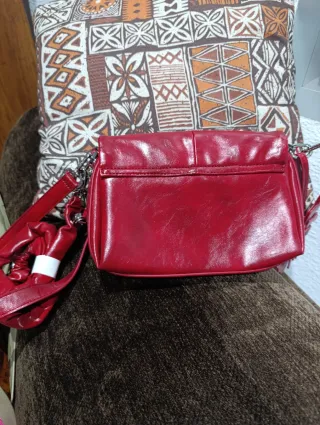 Bolso Desigual Rojo Piel Sintética