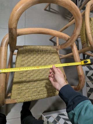 3 Taburetes de Madera y fibra