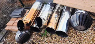 Tubos y sombreretes giratorios 250mm