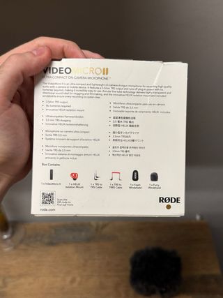 Micrófono Rode Røde VideoMicro II de escopeta