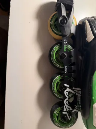 Patines PRO 4 Ruedas Ajustables Verdes,negociable.