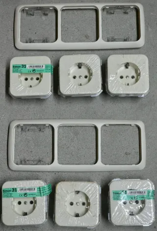 Enchufes Simón 31 Marfil (3uds)