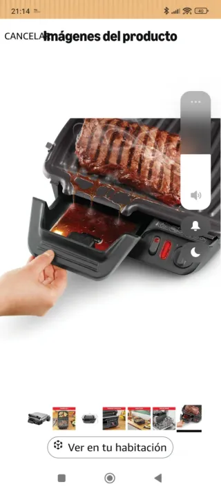 Plancha Cocinar Eléctrica Tefal. Nueva cuesta 85 €