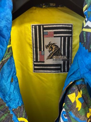 Abrigo Vintage Head Sportswear Azul