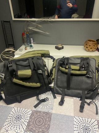 Coppia di zaini da viaggio Rhinowalk M1240 Verde