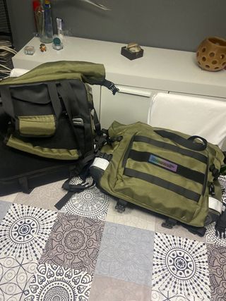 Coppia di zaini da viaggio Rhinowalk M1240 Verde